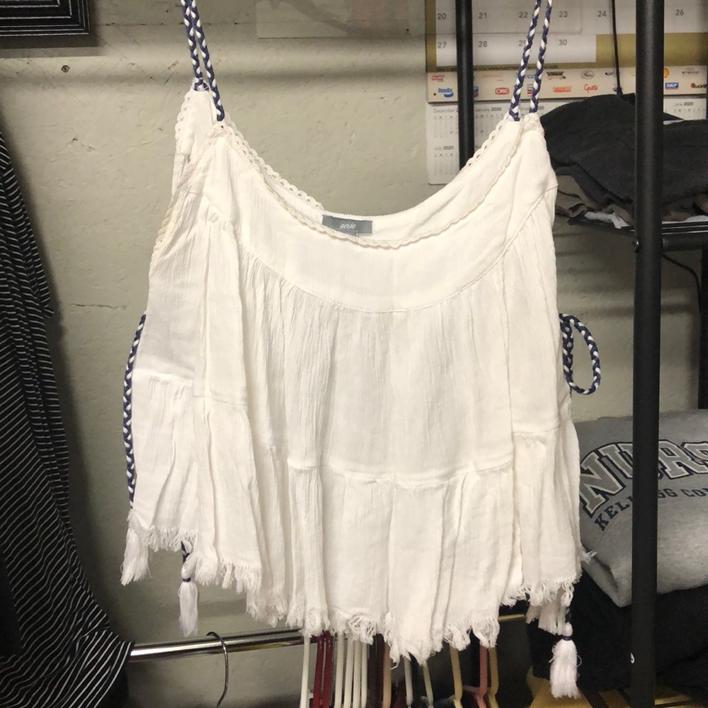 Aerie beach crop top tank/cover up